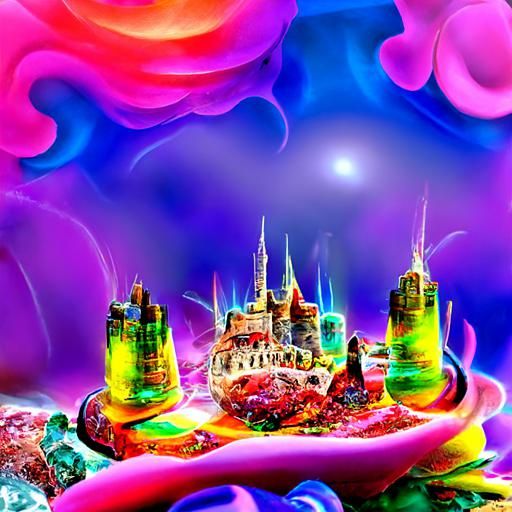 Futuristic Underwater City: A Psychedelic Fantasy