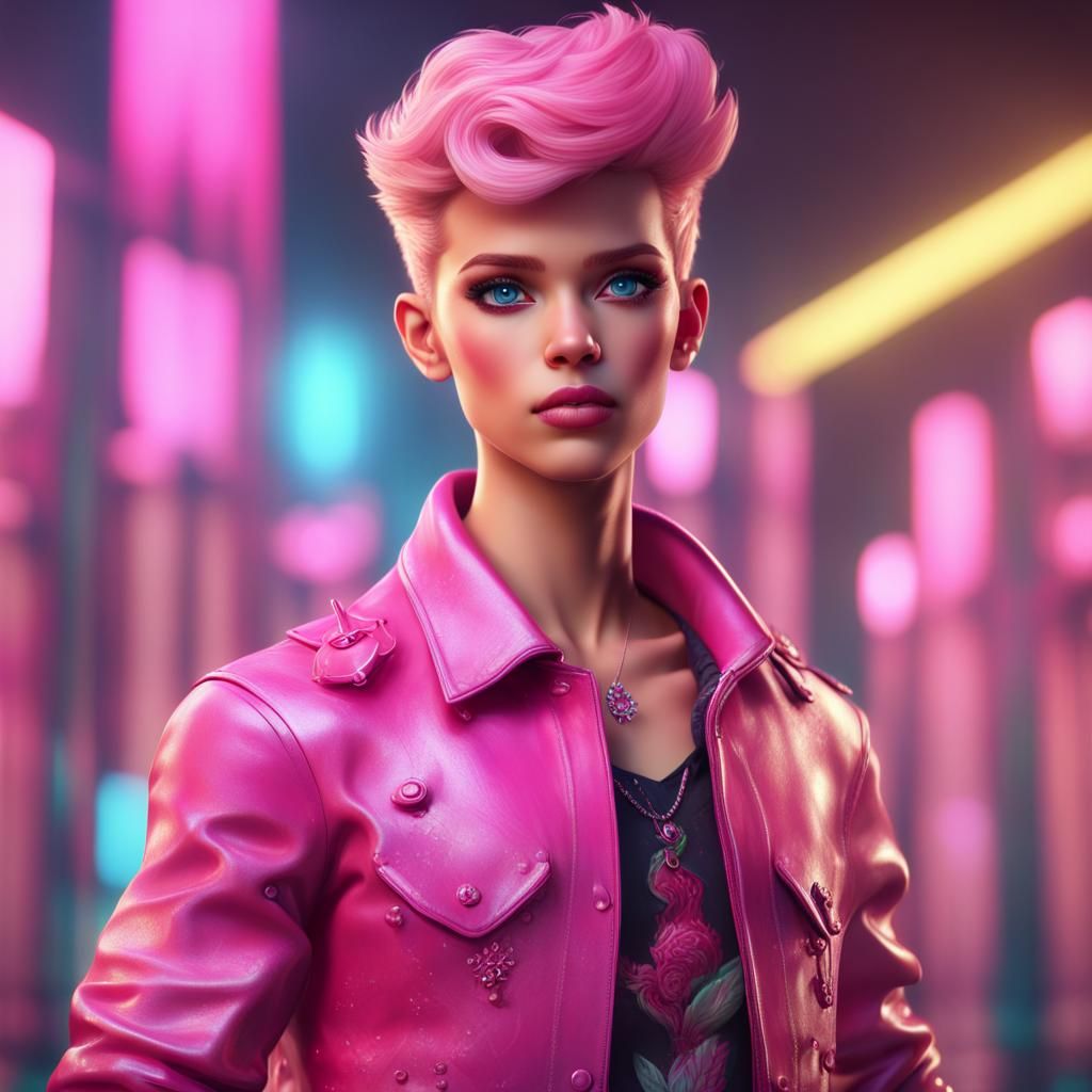 Girly Boy as Barbie: Detailed Fantasy Concept Art