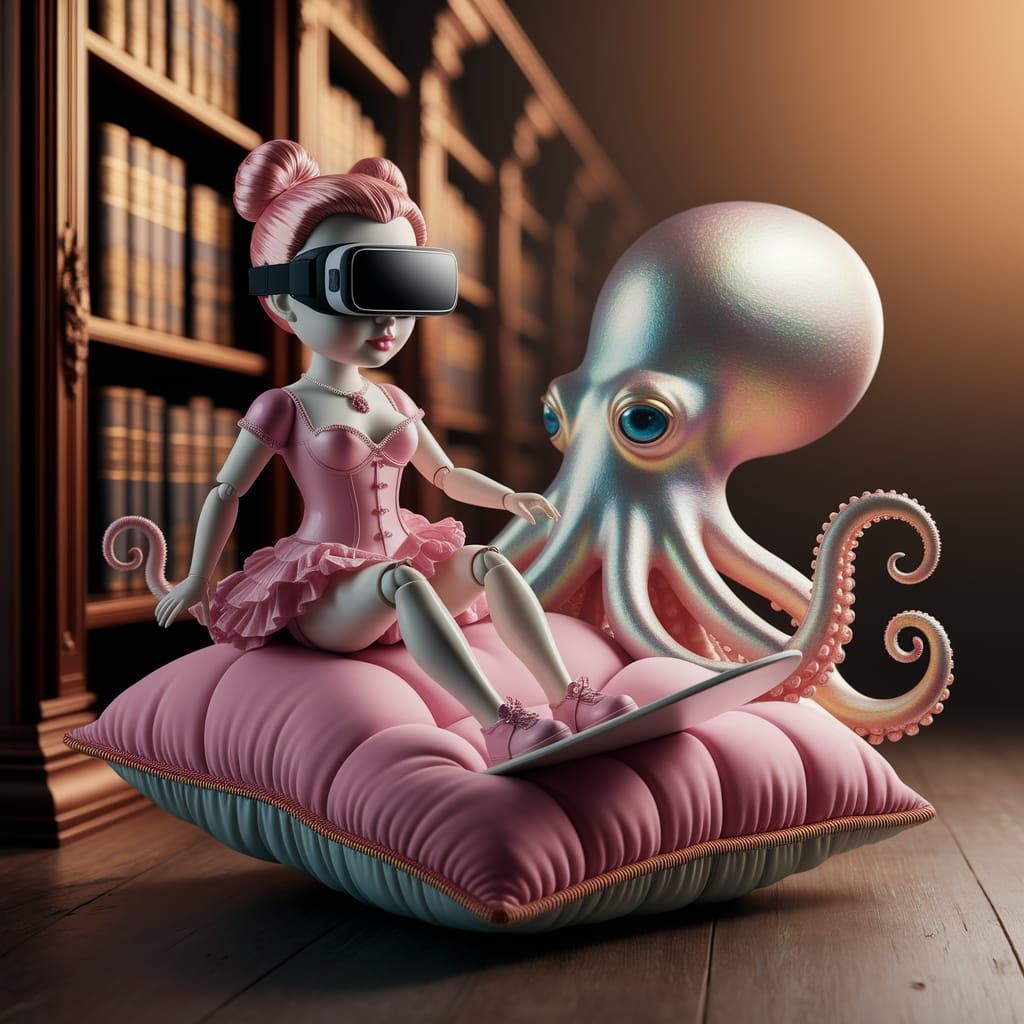 Doll with octopus