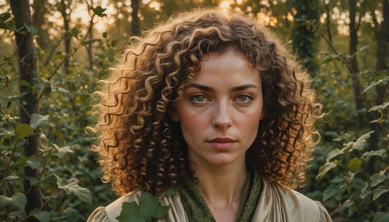Woman in Landscape: A Hyper-Realistic Portrait