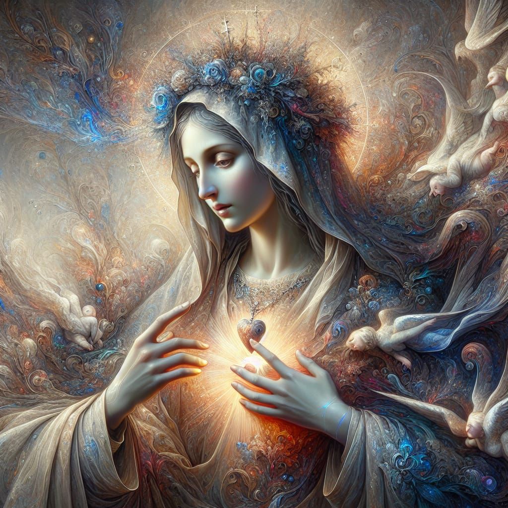 Holy Mary: Health of the Sick, Digital Art