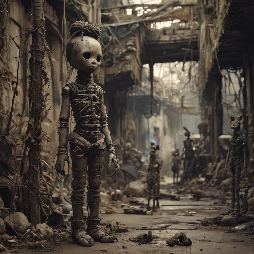 “Rag Dolls in Gothic Town”