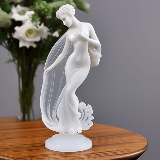 Handblown Glass Figurine of Galatea