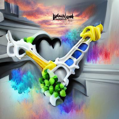 Stylized Heart Shape in Vector Art Style