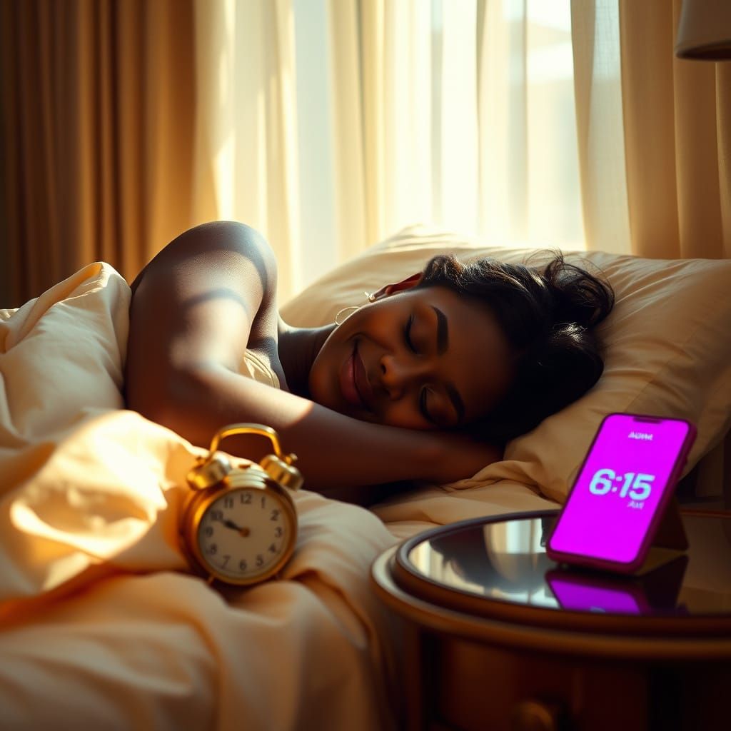 Serene Morning Slumber in Warm Light