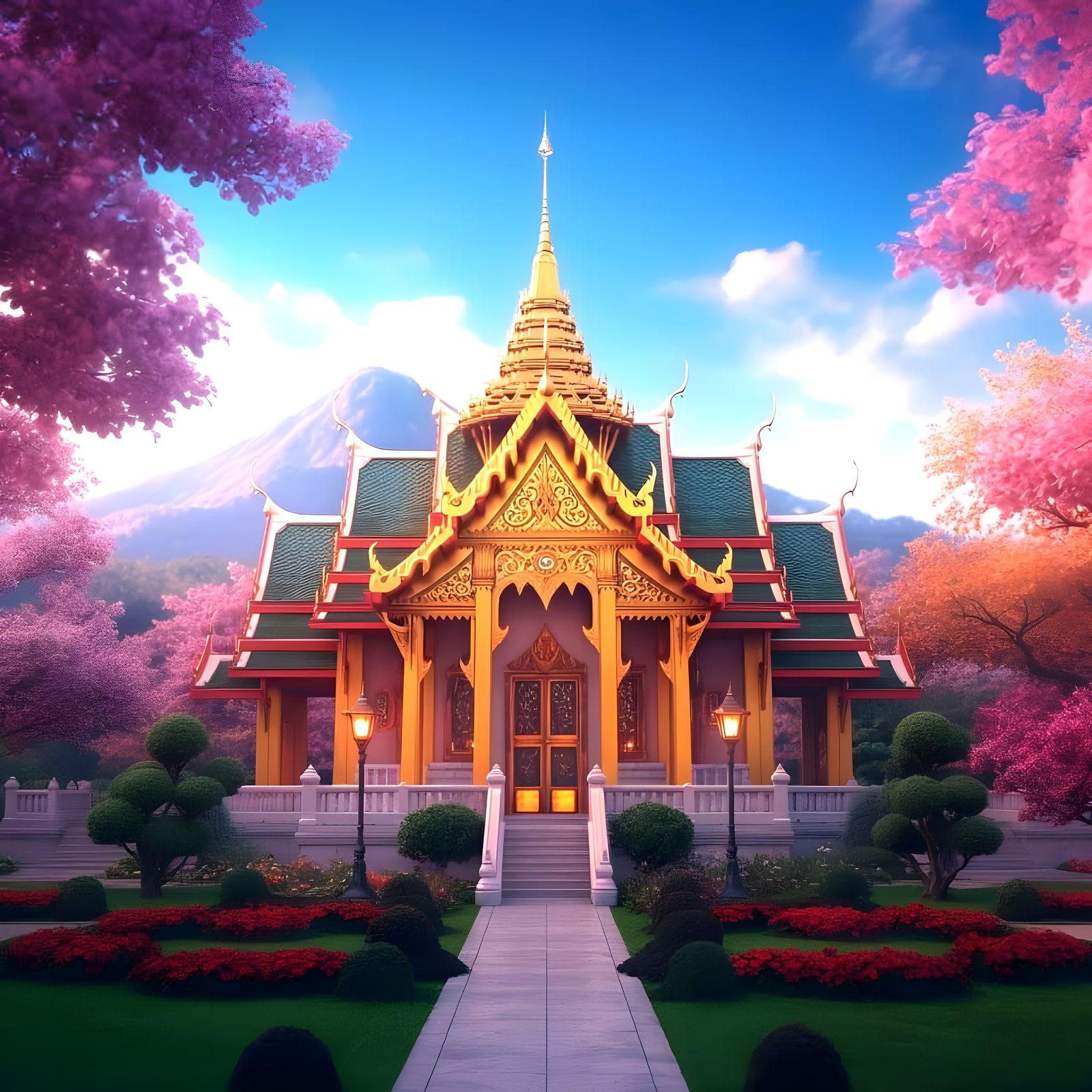 Anime Thai Temple