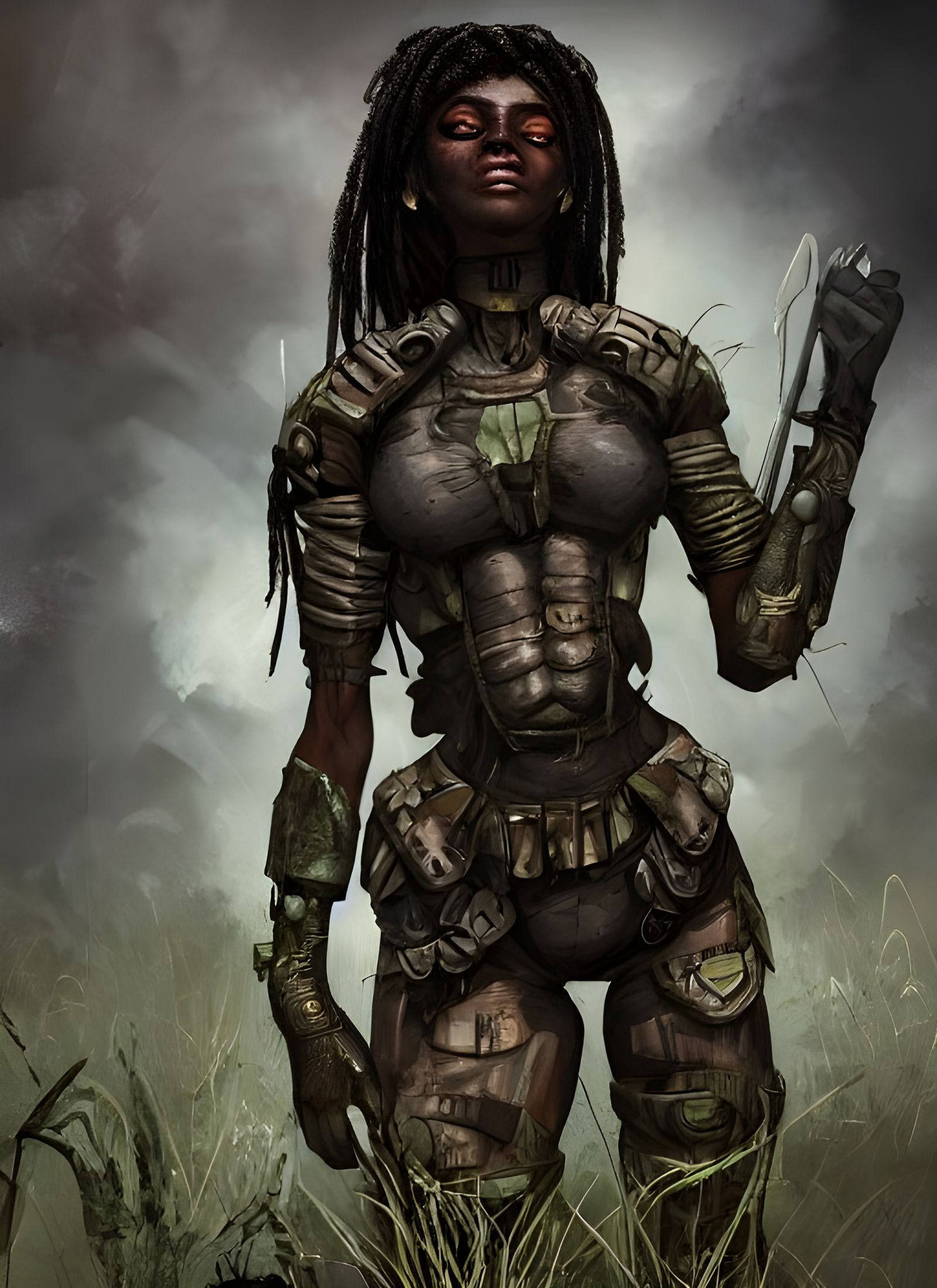 African Woman in Post-Apocalyptic DC