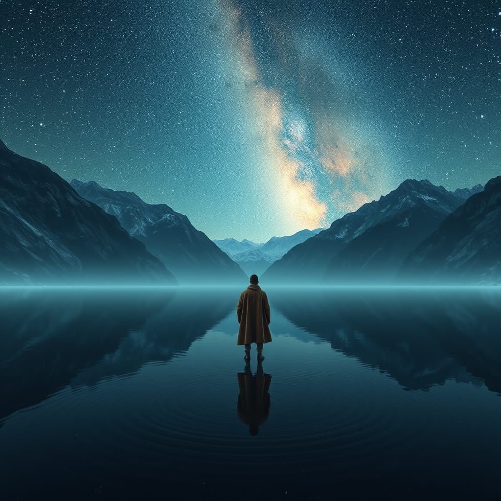 Serenely Standing on the Starry Lake