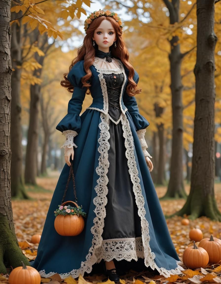 Hyperrealistic Mechanical Doll in Kawaii Pastel Style