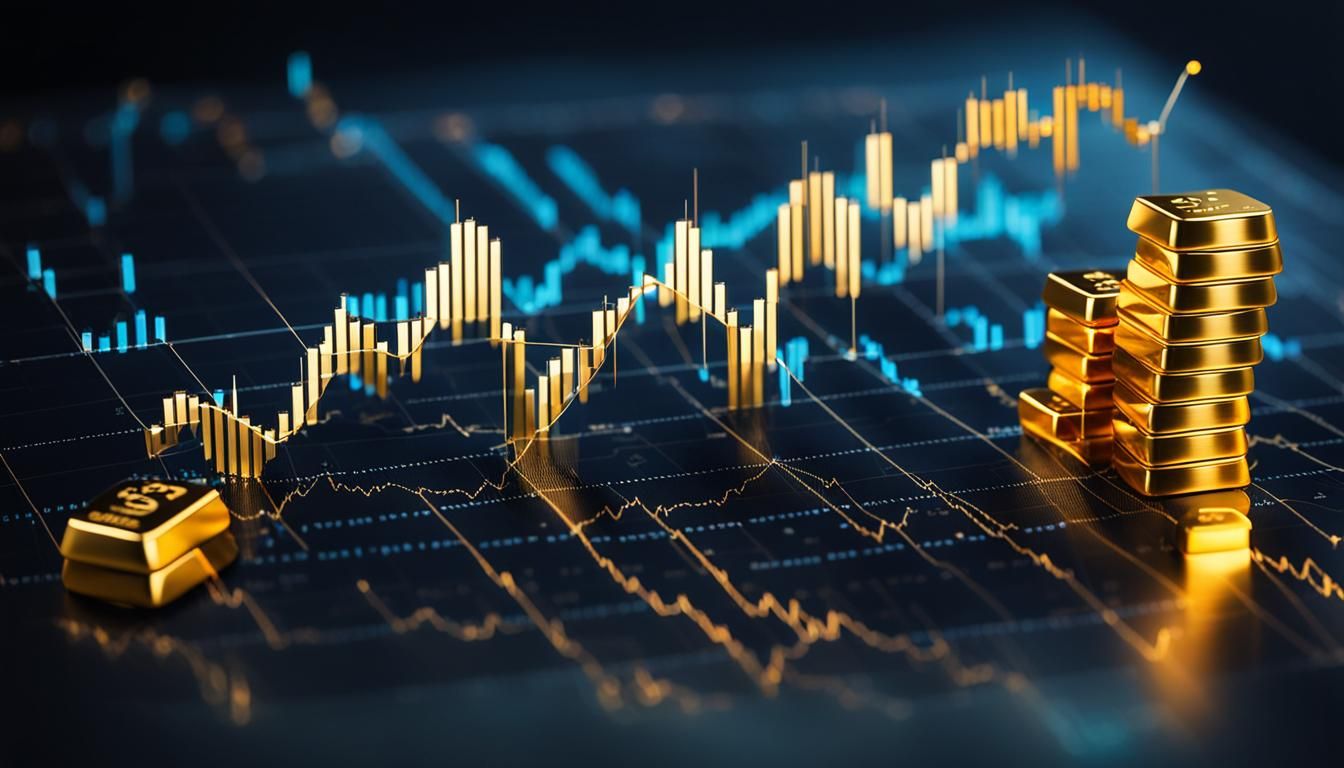 Stock Market Business Graph Chart in Digital Art