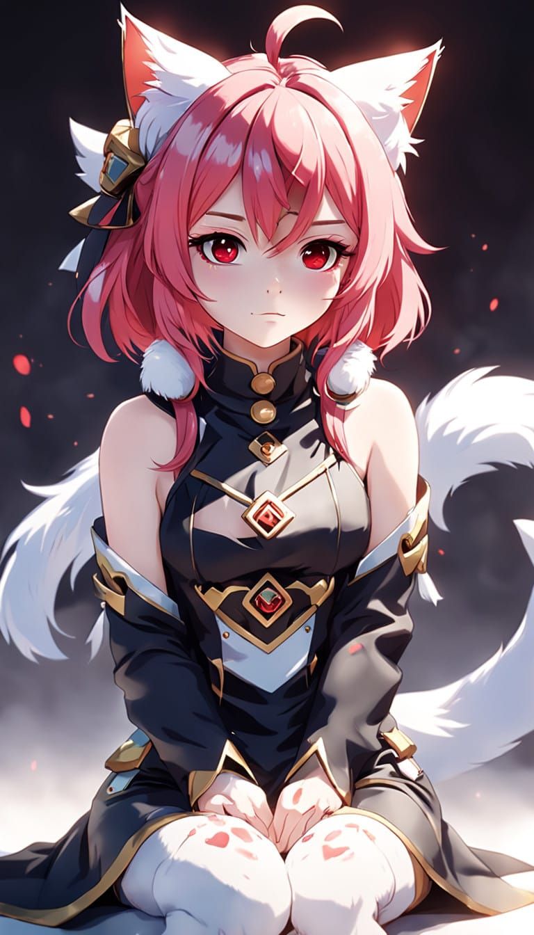 Anime Girl in Elegant 3D Animation Style