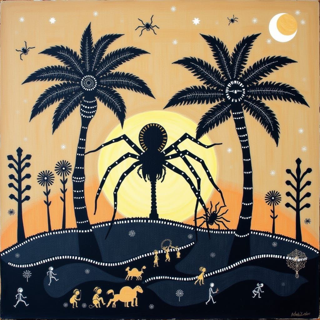 Palm Trees in Spider Town Style