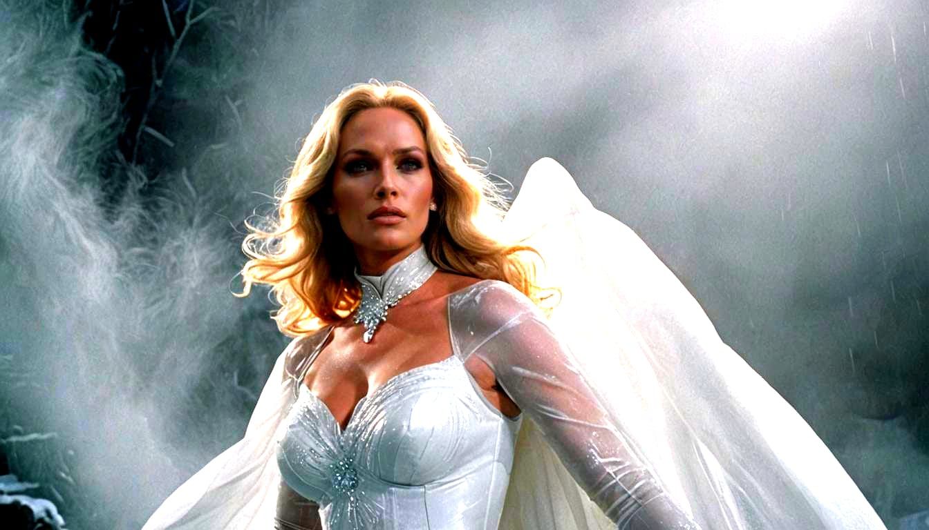 Cinematic Film Still of an Iconic Blonde Woman