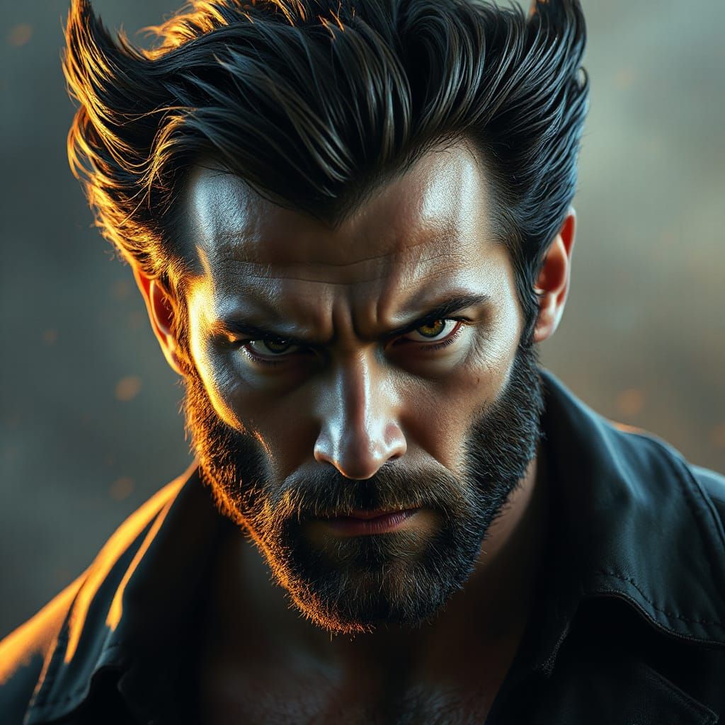 Henry Cavill as Wolverine in Hyperrealistic Concept Art Styl...