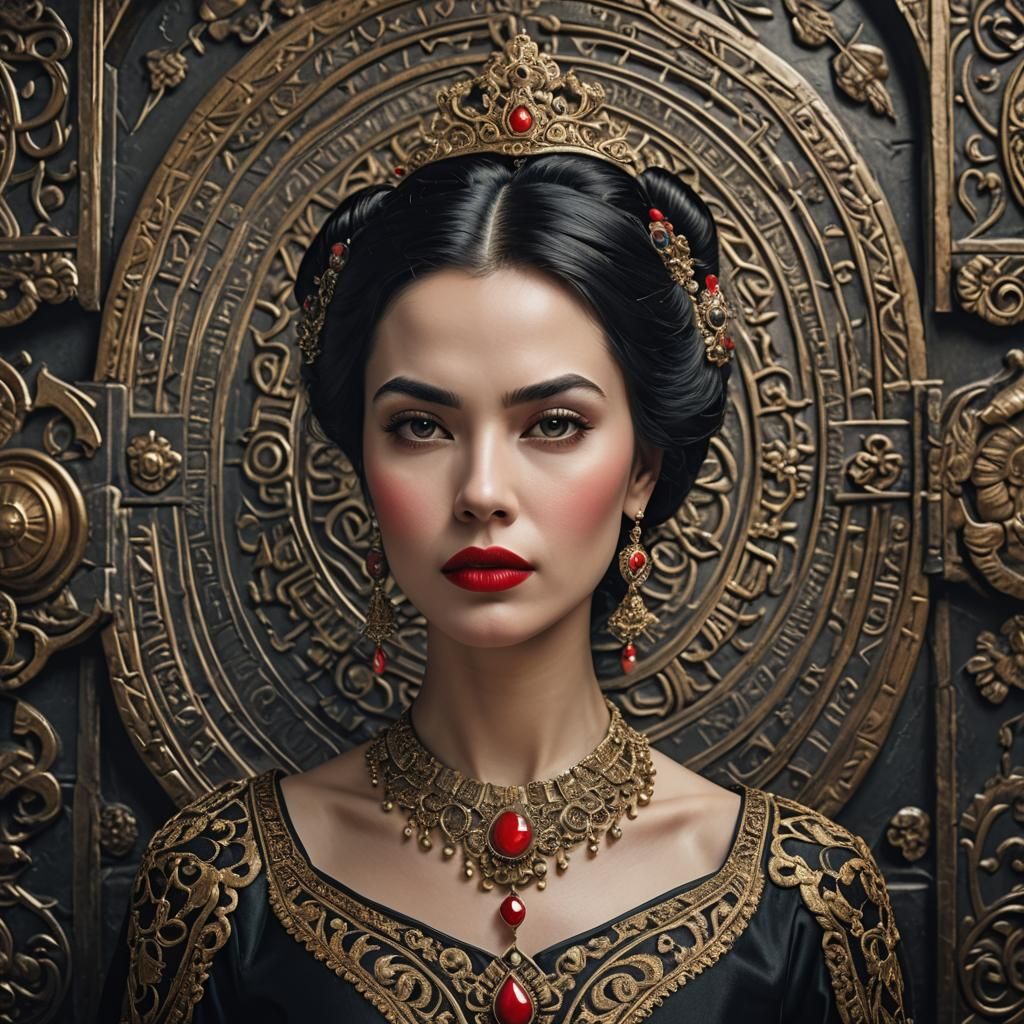 Babylonian Beauty: A Hyperrealistic Portrait