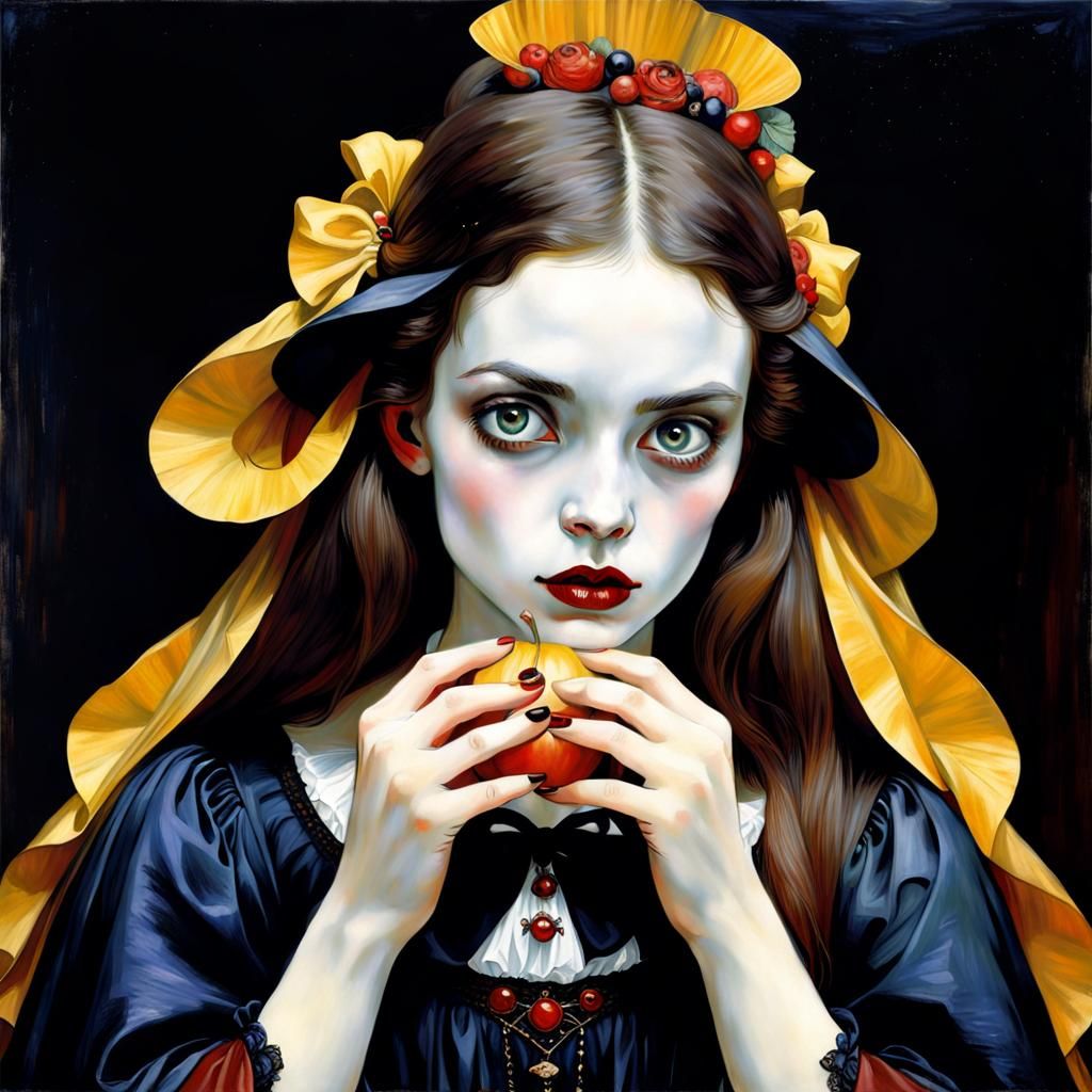 Vampire in a Classical Art Style
