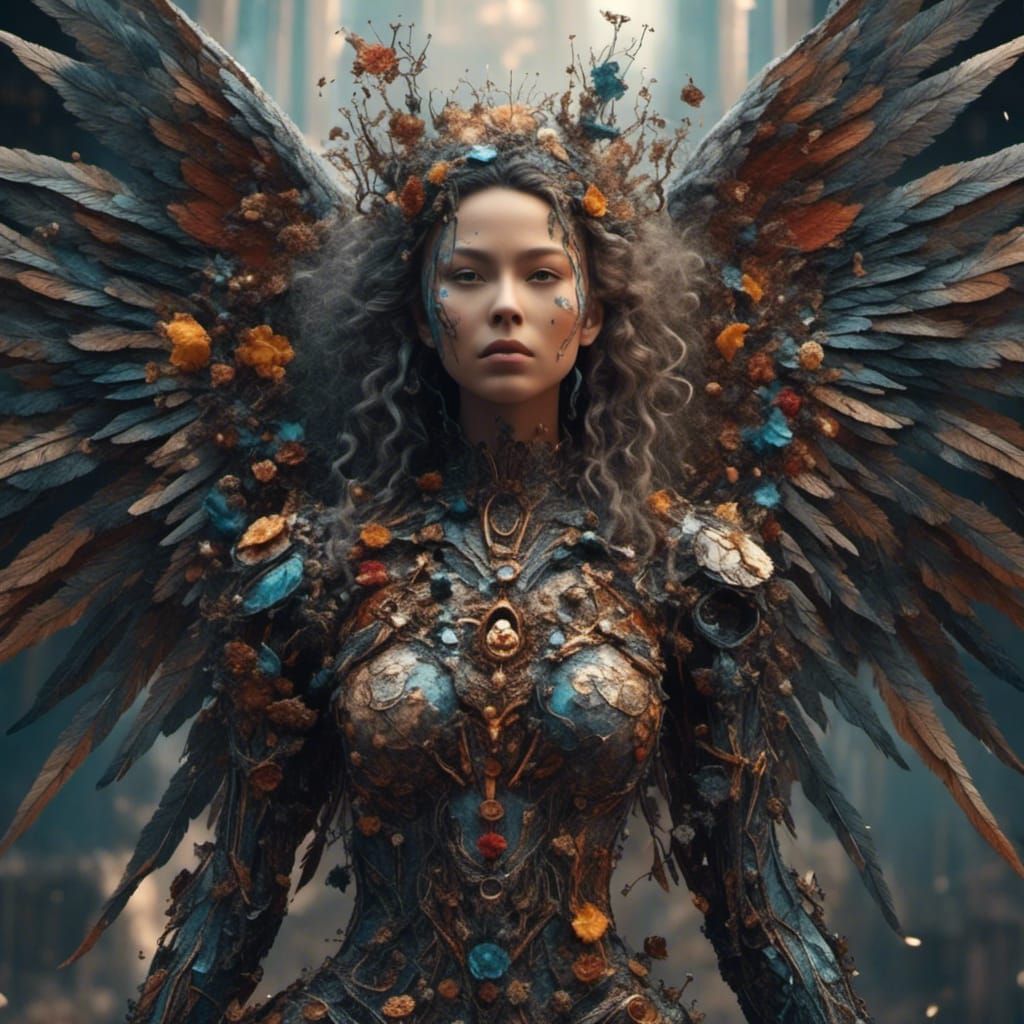 Dust Angel: Detailed Matte Painting