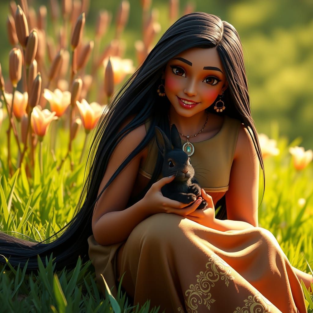 Pocahontas in Warm Spring Splendor