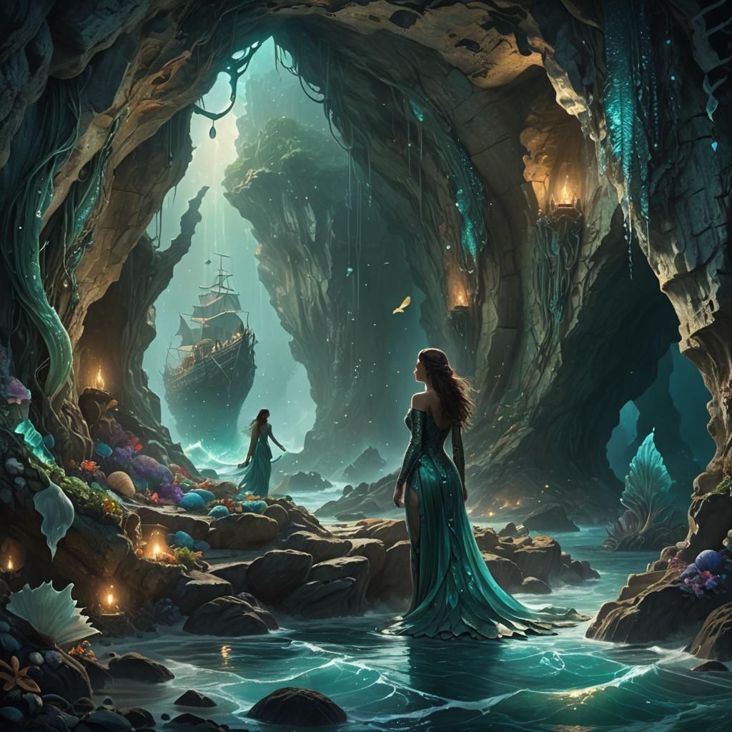Siren's Song in Mystical Oceanic Cave