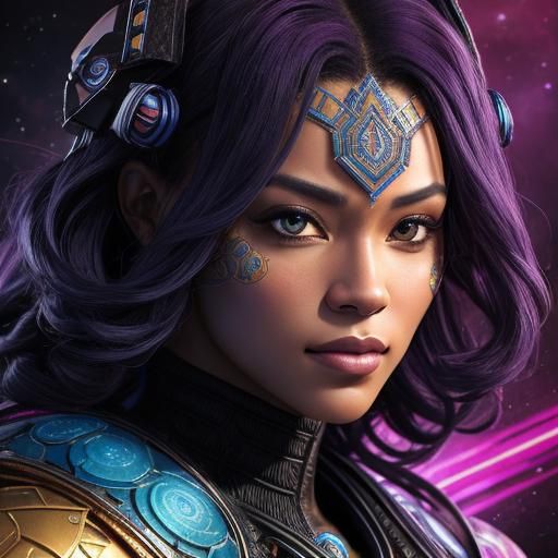 Hyperrealistic Mandalorian Portrait in Star Wars Style