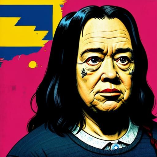 Annie Wilkes in Vibrant Pop Art Style