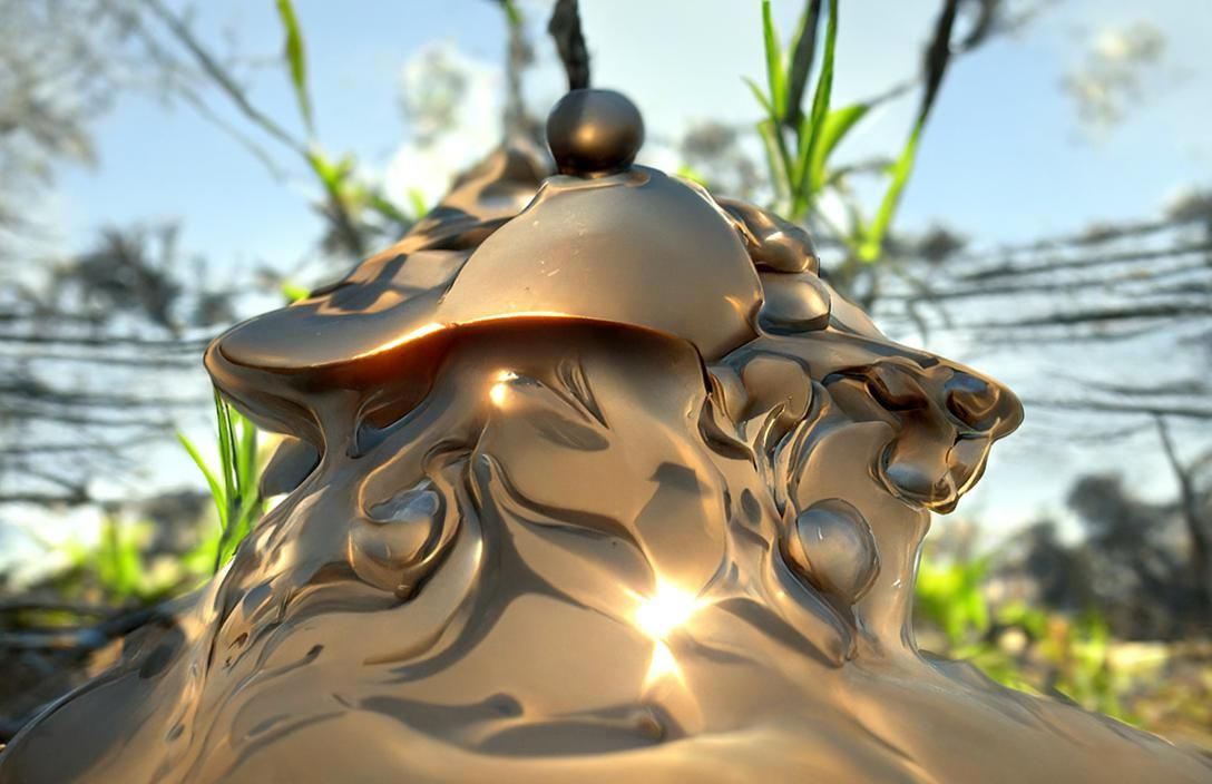 Backlit Wax Giraffe Behind Leaded Glass Dome