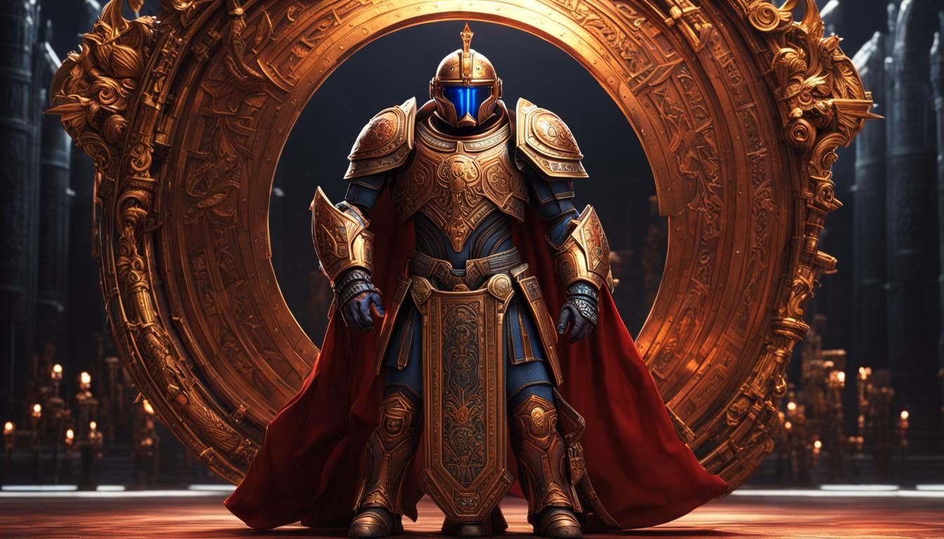 Futuristic Roman Centurion Space Marine in Armor