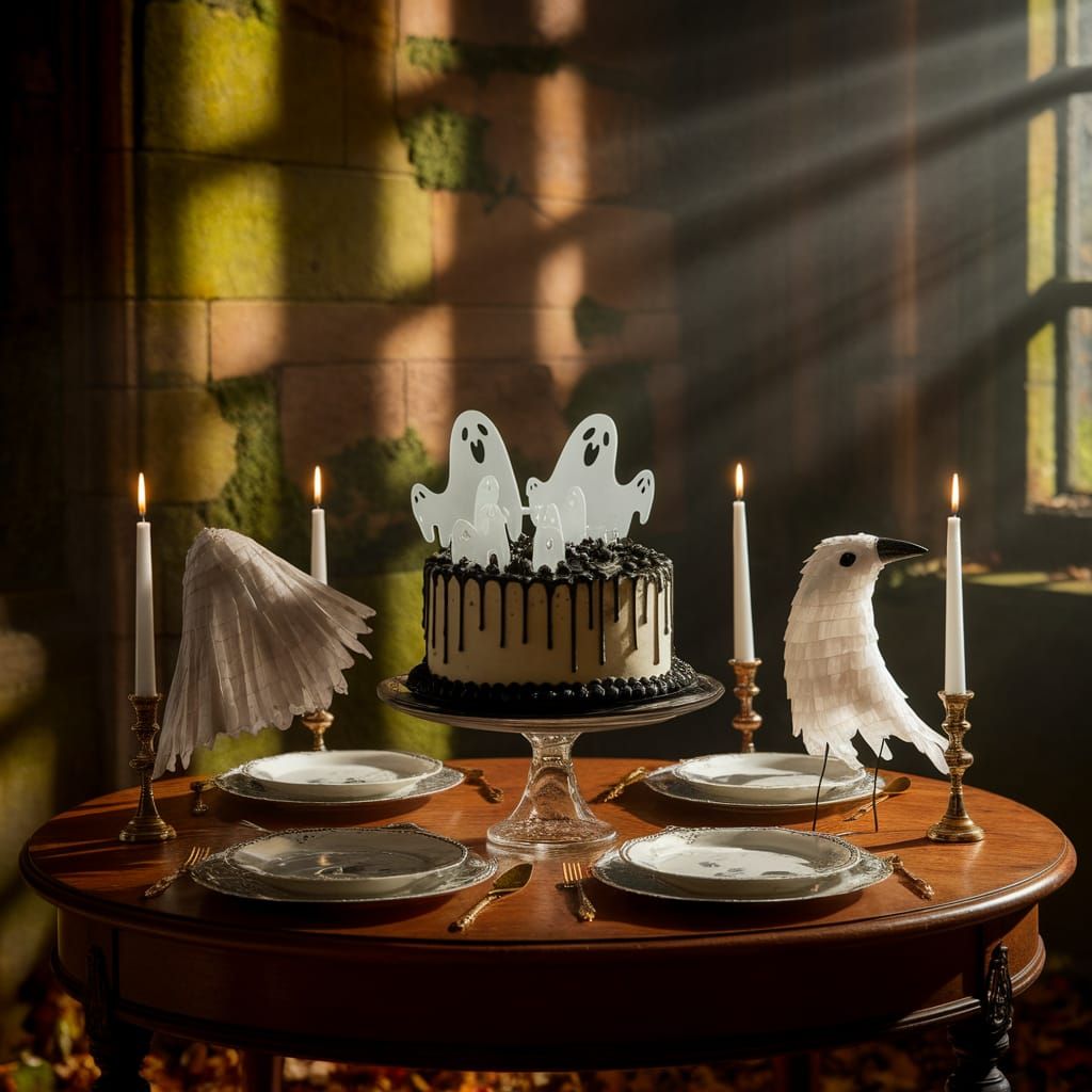 Spooky Birthday Party With Ghostly Cake and Eerie Games
