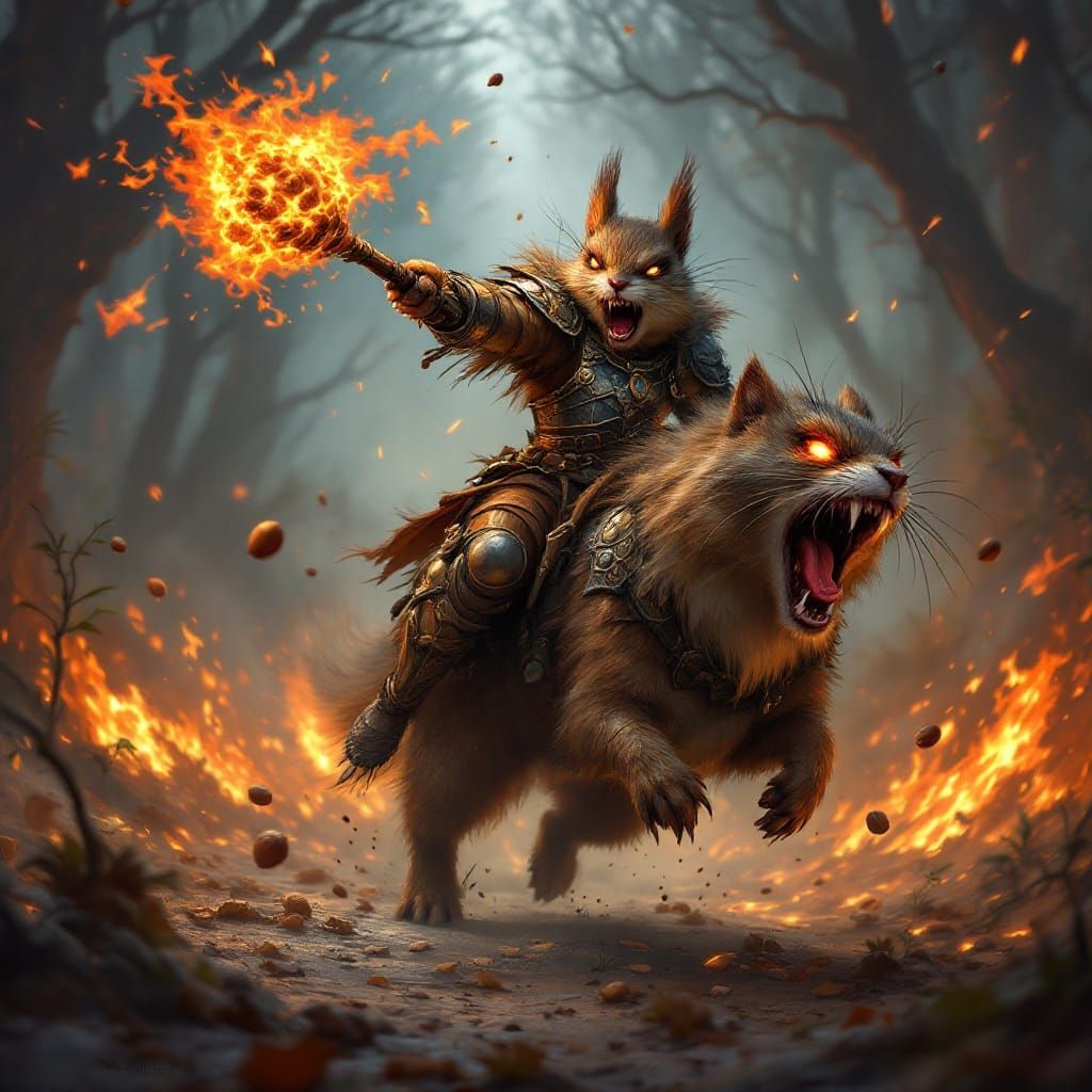 Gritty Dark Fantasy Warrior Unleashes Fury on Fierce Forest ...