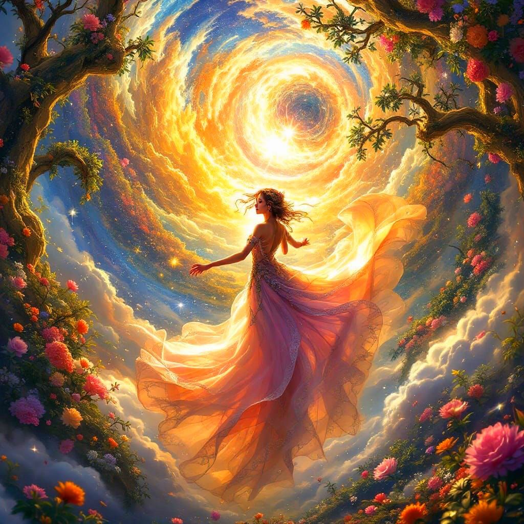 Stunning Celestial Gateway in Vibrant Colors