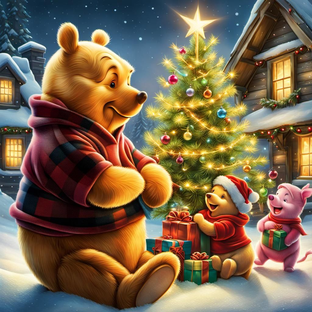 Winnie the Pooh got married, had kids, and celebrates christ...