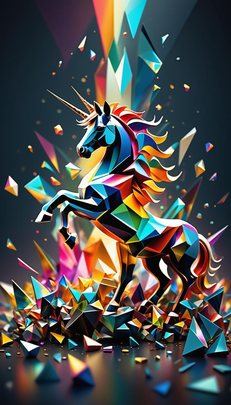 Cubism Unicorn
