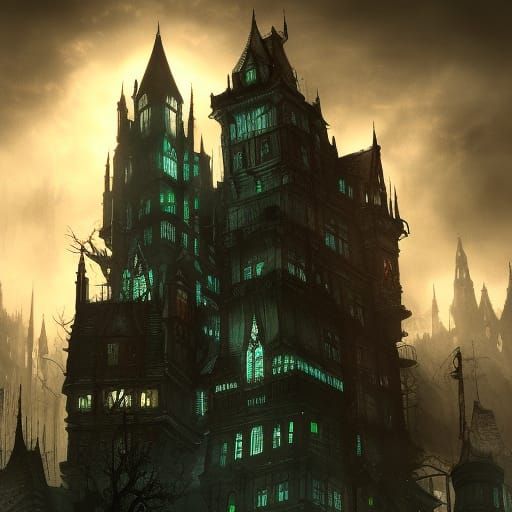 Dark Fantasy Tower Mansion