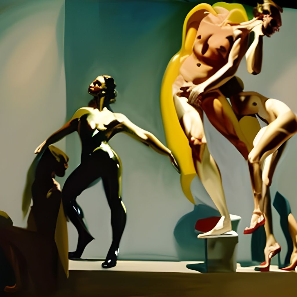 Figure in Eric Fischl Style