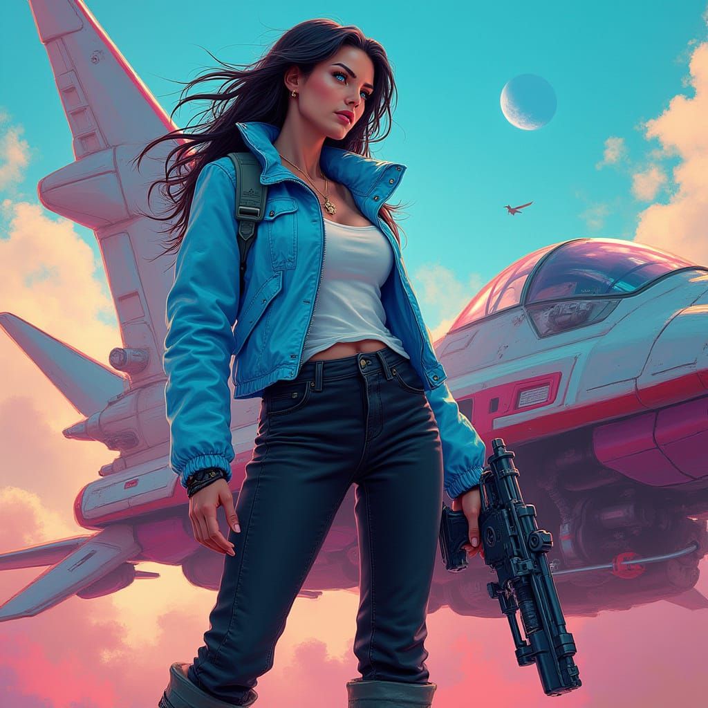 Fearless Space Heroine Embarks on Daring Adventure in Vibran...