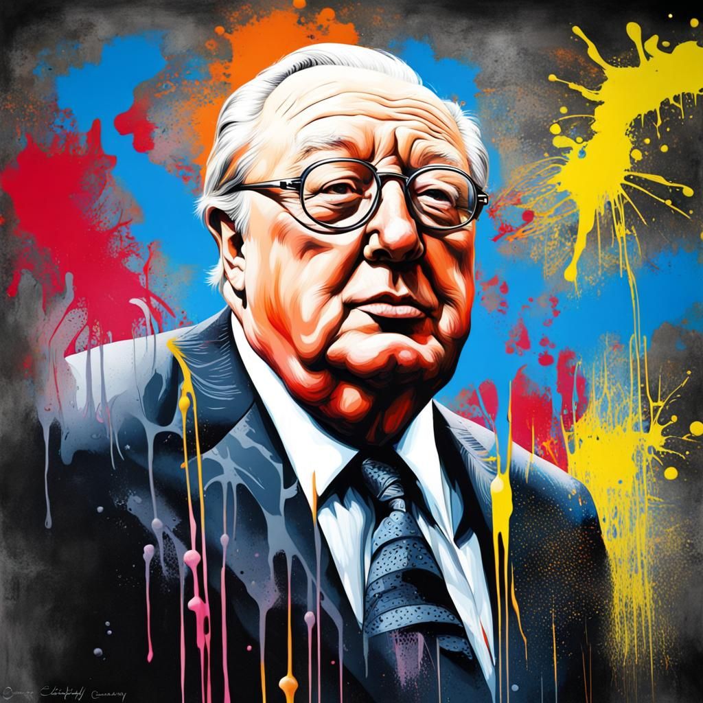 Graffiti Art Portrait in Street Art Style