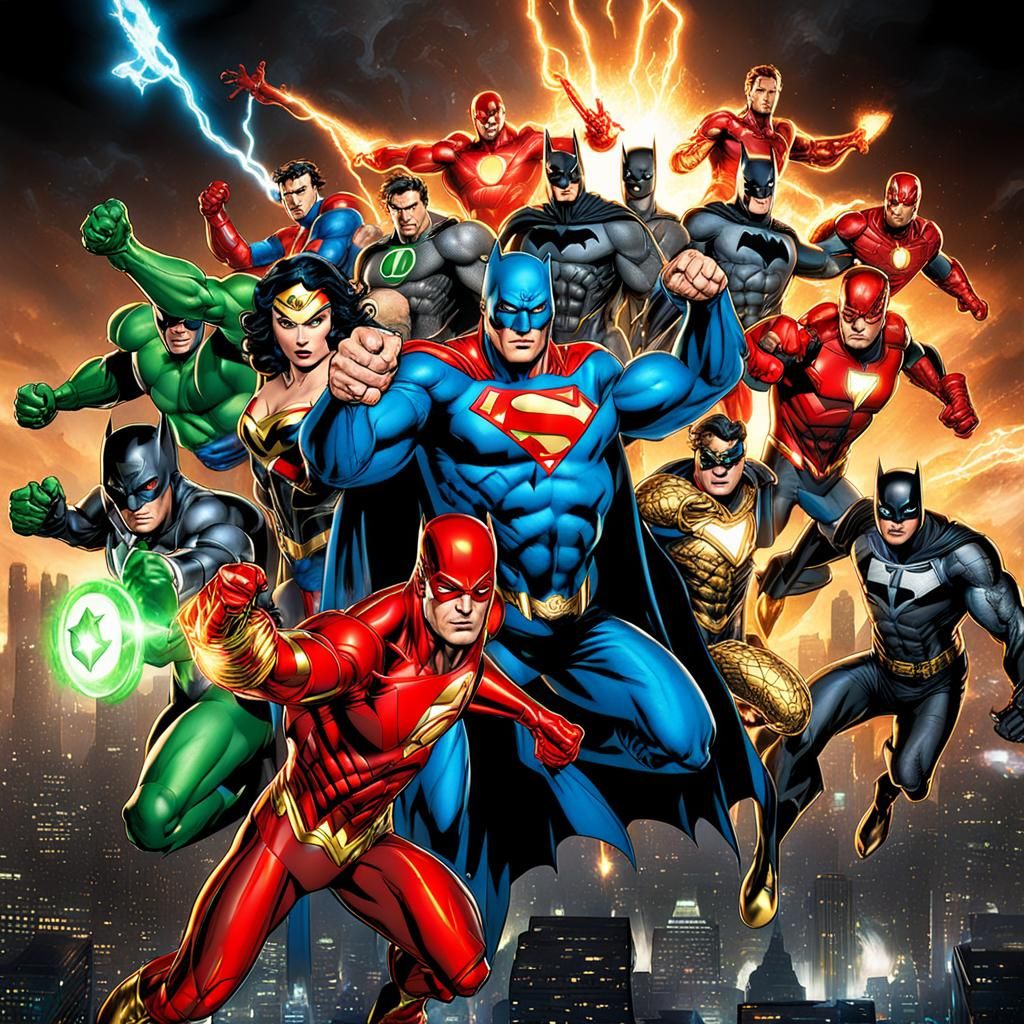 Justice League vs Marvel Heroes: Epic Battle