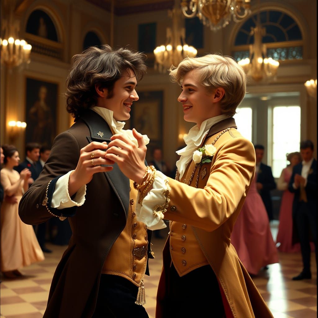 Lord Byron and Nicolo Giraud Waltz in Athens