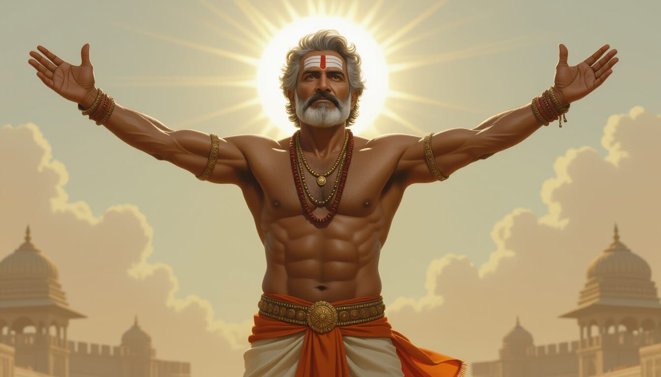 Raa: The Sun God in Hyperrealistic Digital Art