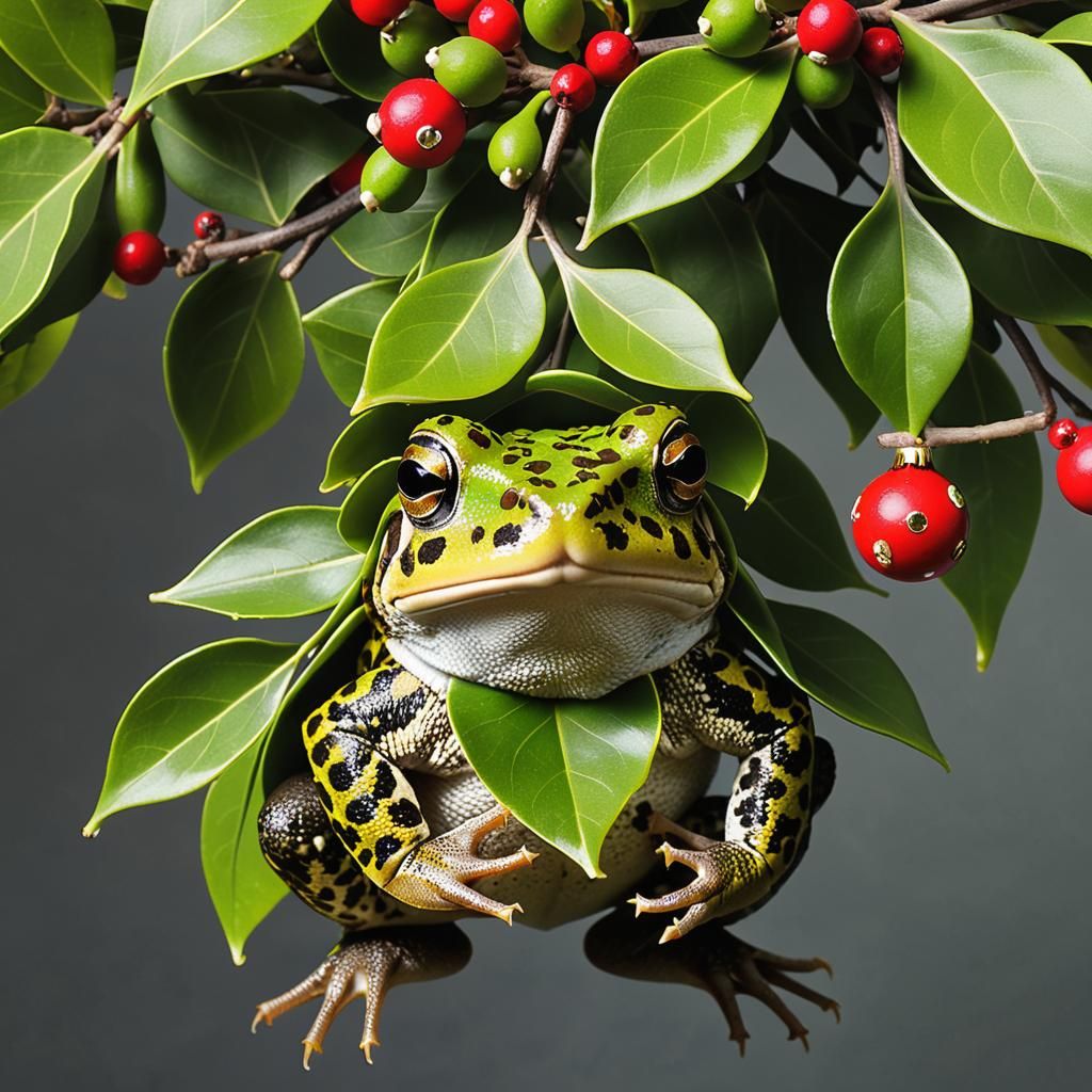 A Toad Under a Mistletoe