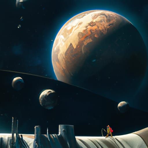 Astral Space Oddity in Hyperrealistic 3D