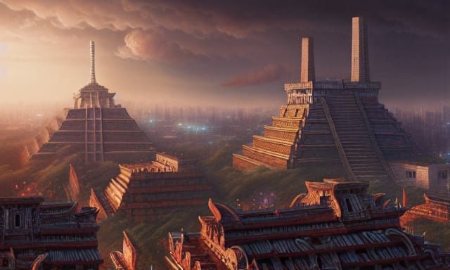Mesoamerican Tokyo: Aztec Architecture in Digital Art
