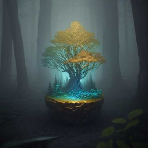 Gothic Forest: Brownie Cake on Gemstone Pedestal