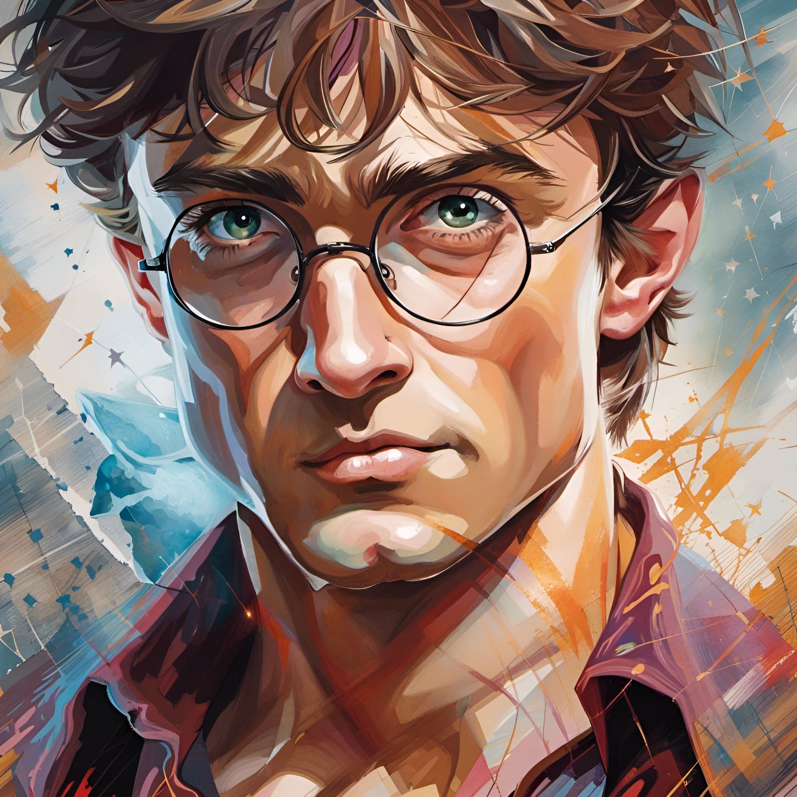 Muscular Man Portrait in Renaissance Style