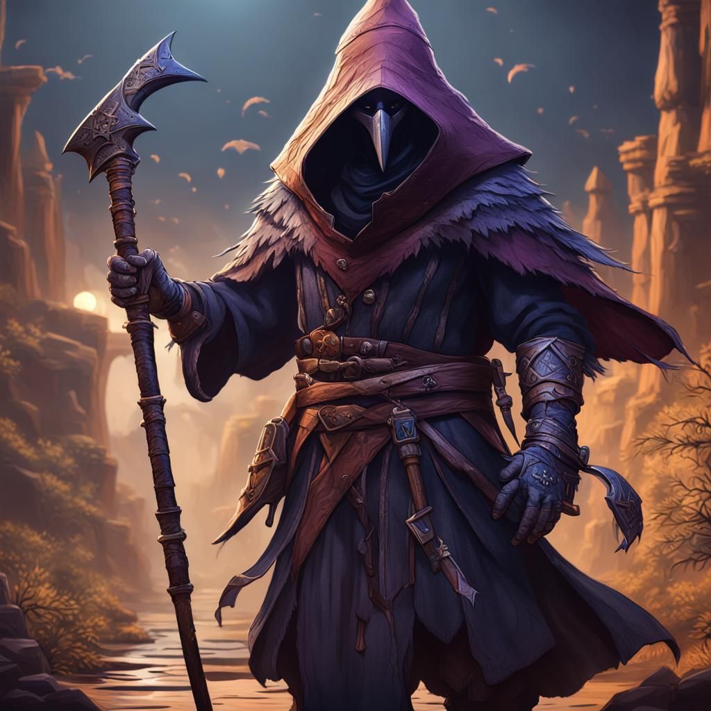 Kenku Assassin: Detailed Fantasy Art