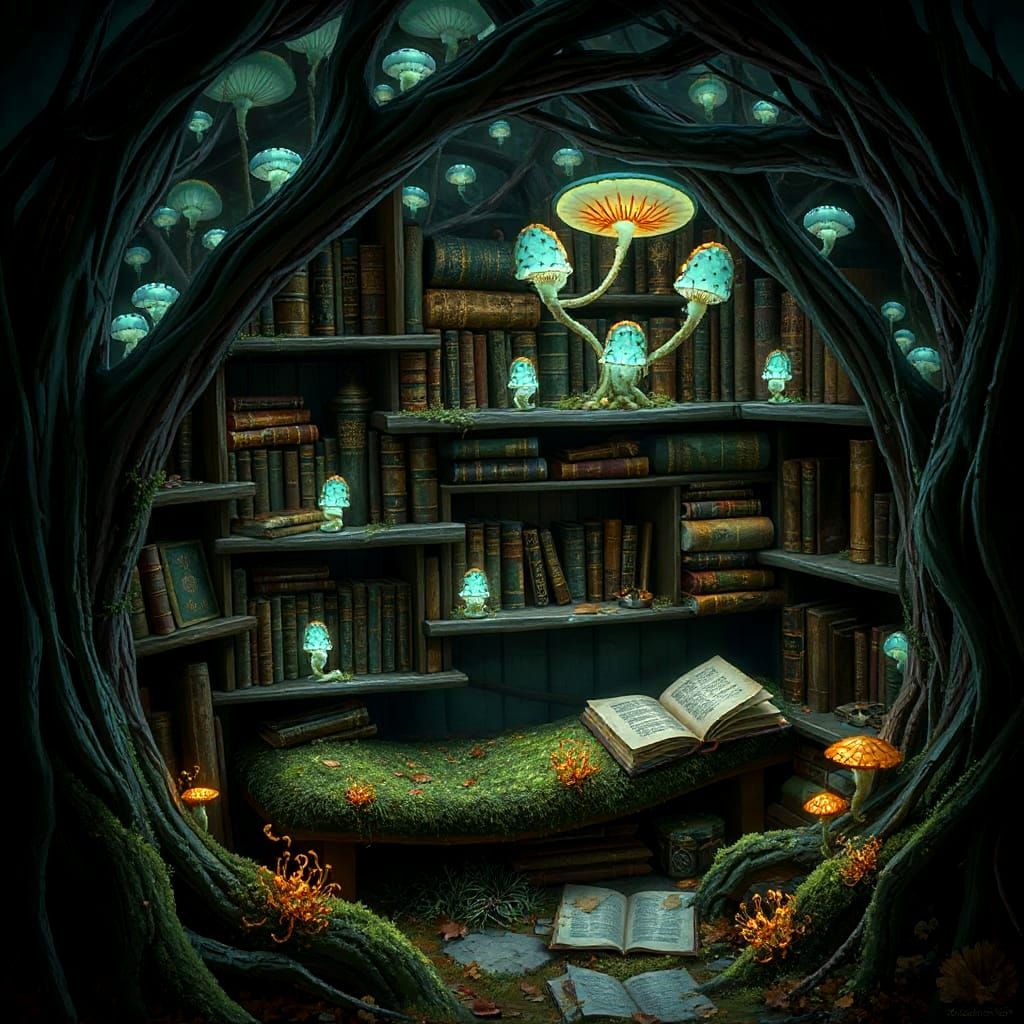 Enchanted Forest Library: Fantasy Concept Art