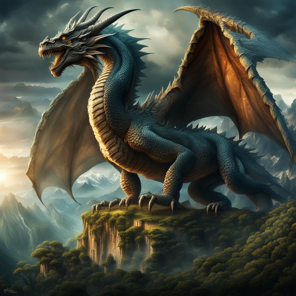 South America as a Dragon: Digital Matte Painting