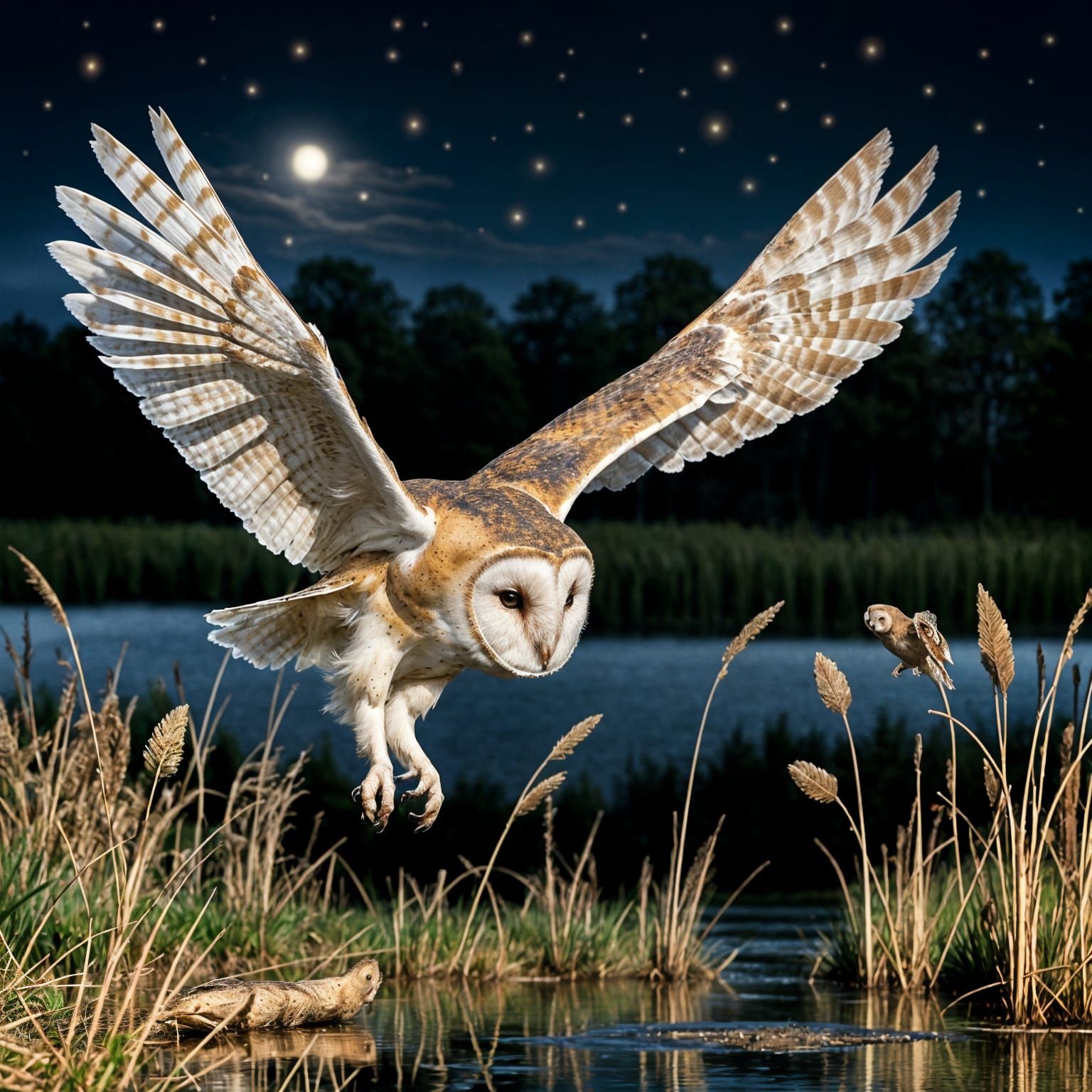 Hunting by moonlight