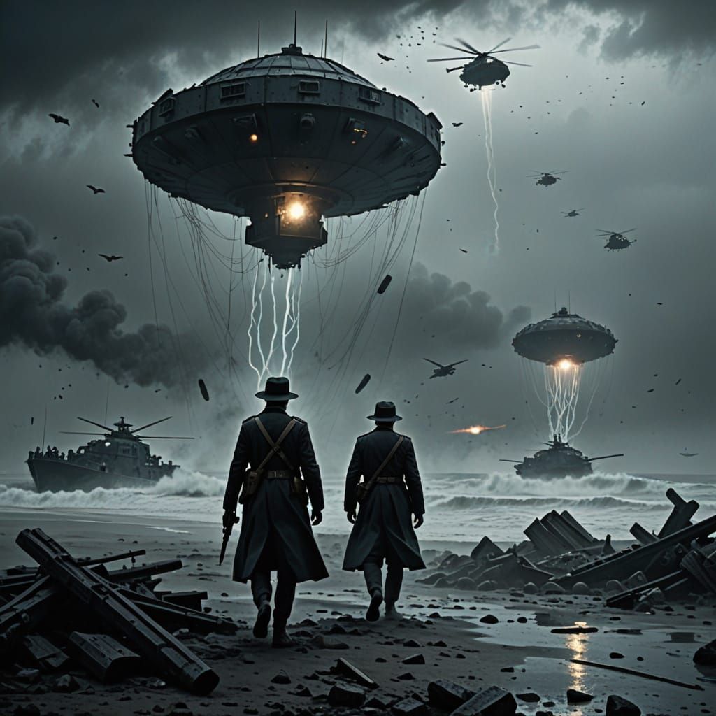 Men in Black on D-Day: Cinematic Realism