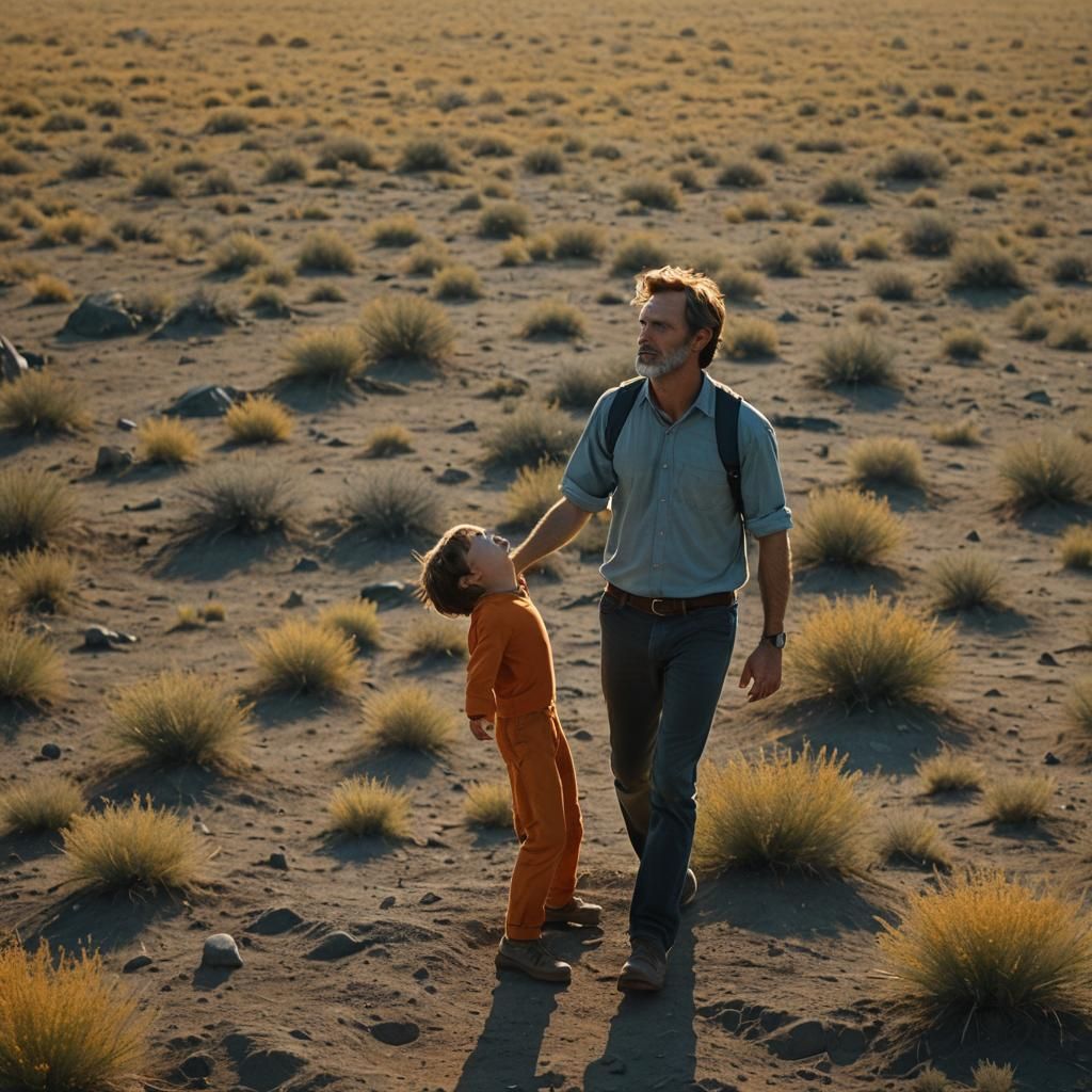 Epic Sunrise Silhouette Inspired by Terrence Malick